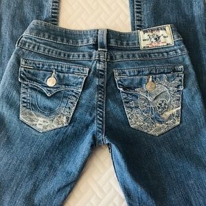 True Religion Straight Leg Buddha Jeans sz 27